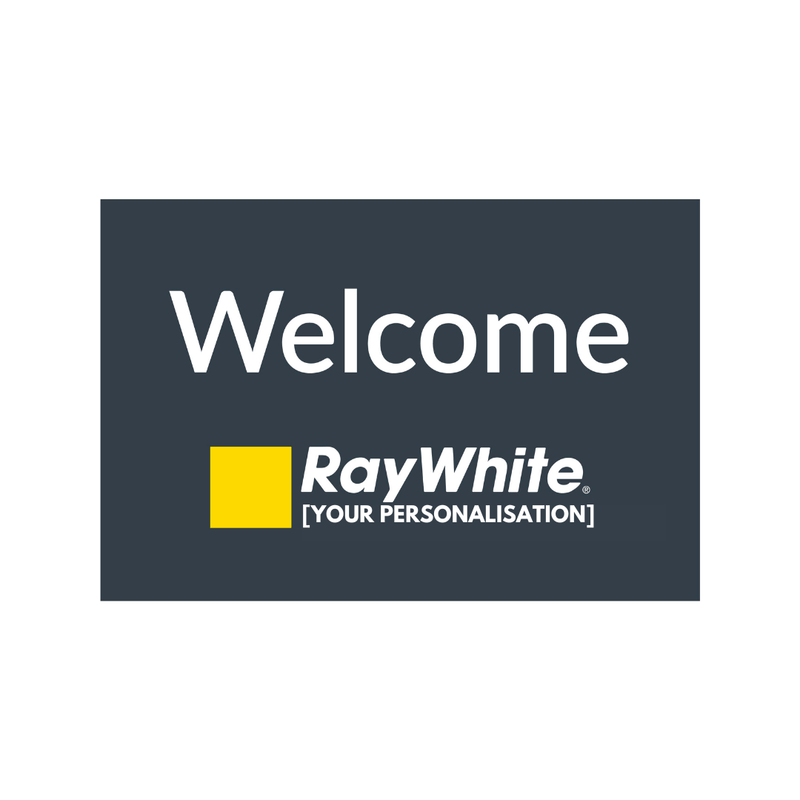 Buckner Group Ray White PERSONALISED Welcome 60x90 - Adoremat