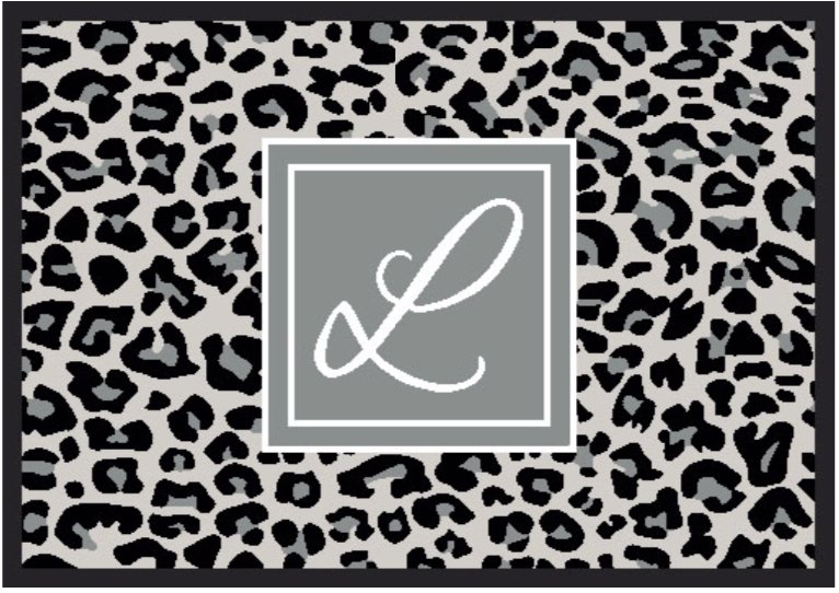 Personalised Doormat - Leopard Print Template - Adoremat