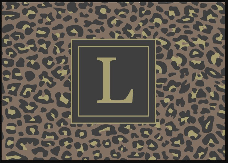 Personalised Doormat - Leopard Print Template - Adoremat