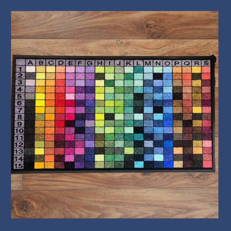 Solid Colour Machine Washable Mat - Printed to a choice of colours - Adoremat