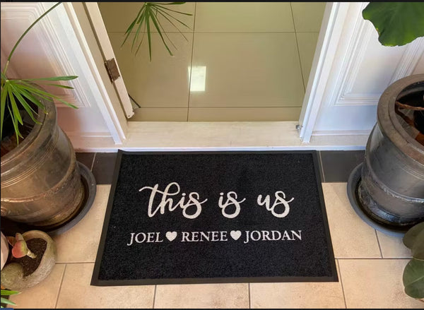 This Is Us - Personalised Doormat - Adoremat