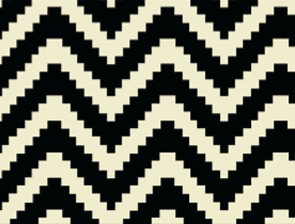 Zig Zag Doormat (Black & White default) - Adoremat