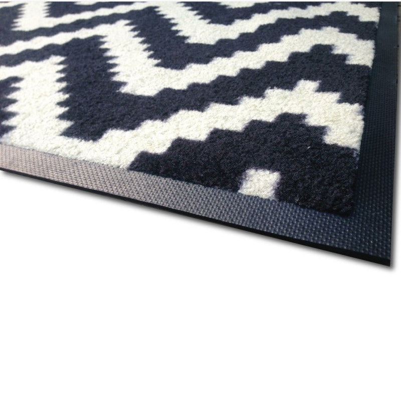 Zig Zag Doormat (Black & White default) - Adoremat